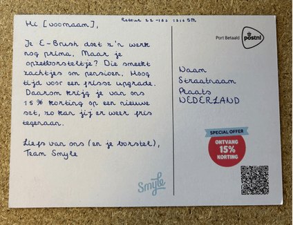 Handgeschreven kaarten voor e-commerce